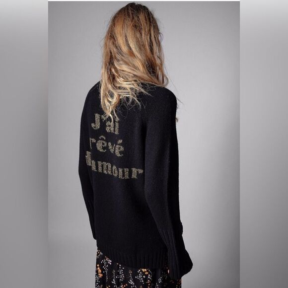 Zadig&Voltaire Sweater J’ai reve d’amore Valmy Sweater Pullover. Medium NWT - Picture 1 of 9